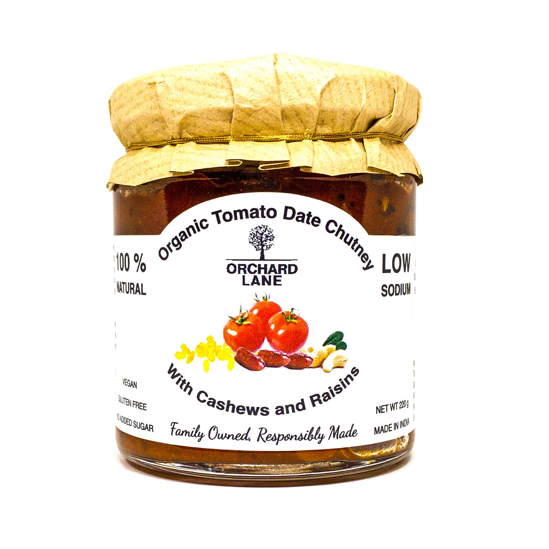 Organic Tomato Date Chutney-  sweet and spicy