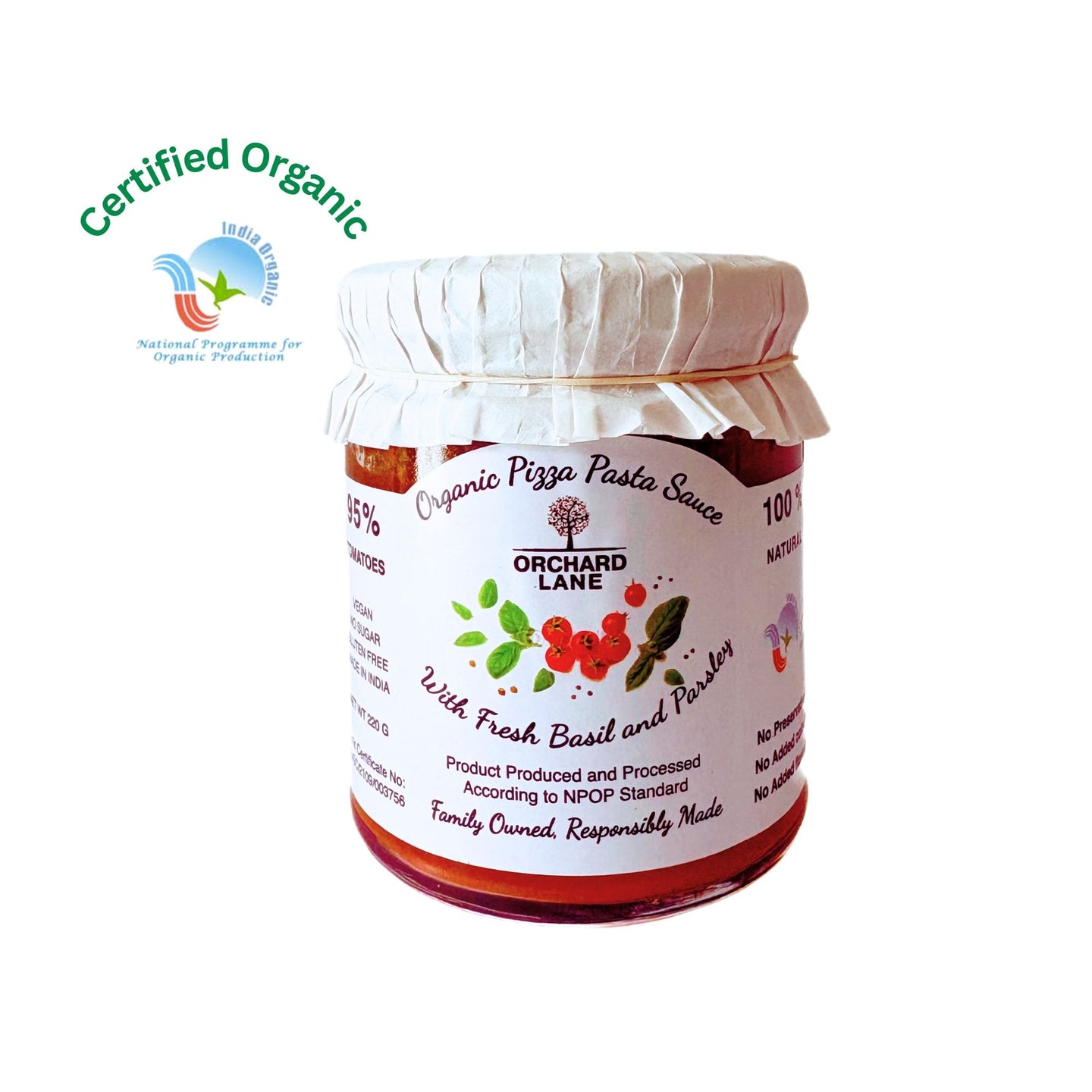 Orchard Lane Organic Pizza & Pasta Sauce (No Added Sugar)