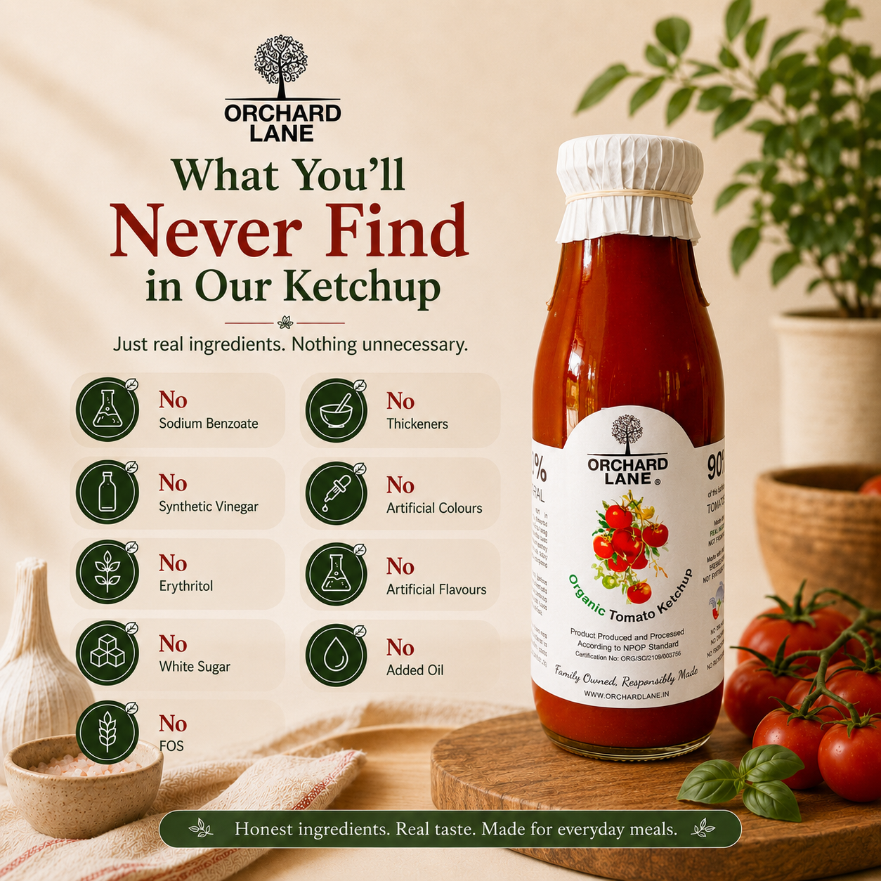 Organic Ketchup Combo of 2 | 350 gm each